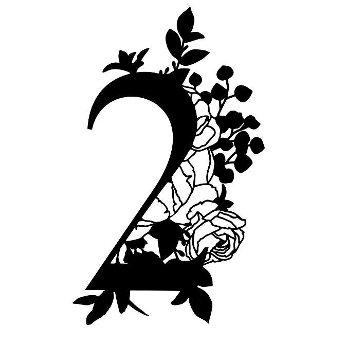 Numéro 2 floral