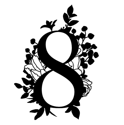 Numéro 8 floral